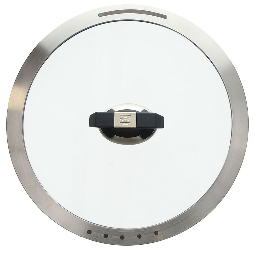TOGNANA ITALIKA PREMIUM poklopac 16cm stakleni s inox rubom i silikonskim držačem